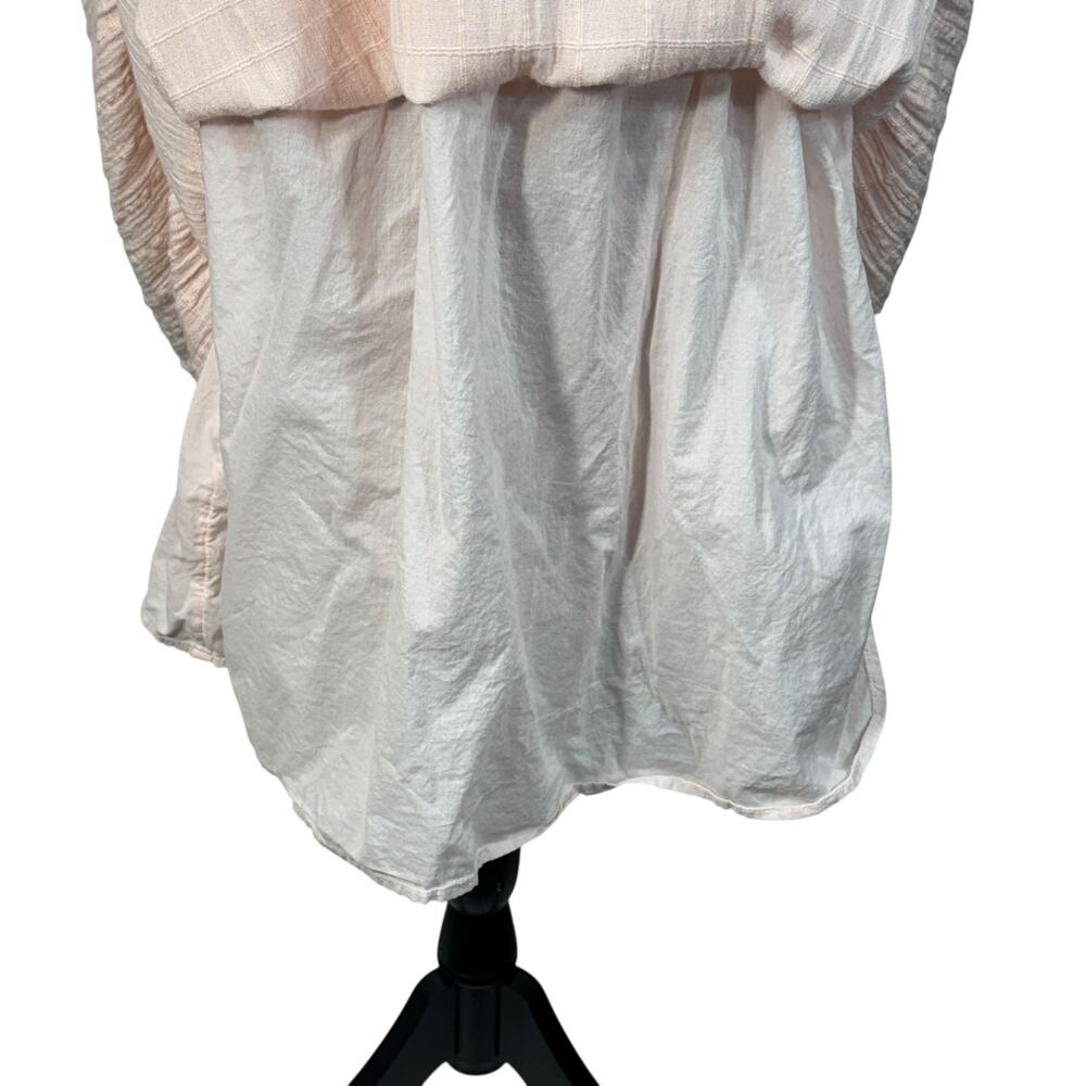 Aerie X-Large Maxi Dress V-Neck Lined Adjustable Spaghetti Straps Textured Pink - Picture 4 of 11